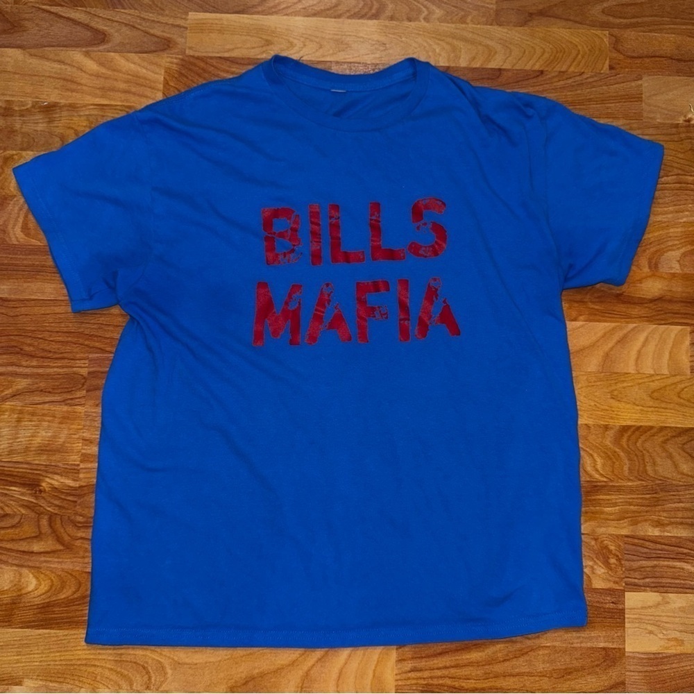 Bills Mafia T Shirt Buffalo Bills Blue And Red Shirt No Tag - Size L Or XL?